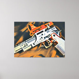 Open Pistool 2 Canvas Afdruk