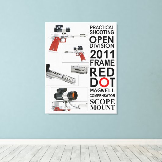 Open Pistool Canvas Afdruk (Insitu (Houten vloer))