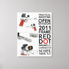 Open Pistool Canvas Afdruk