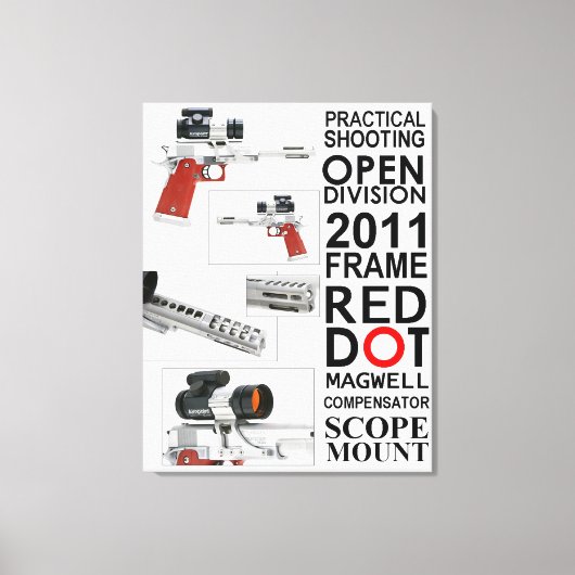 Open Pistool Canvas Afdruk (Voorkant)