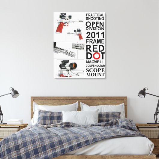Open Pistool Canvas Afdruk (Insitu (Slaapkamer))