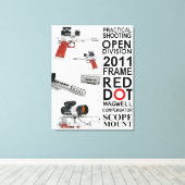 Open Pistool Canvas Afdruk (Insitu (Houten vloer))