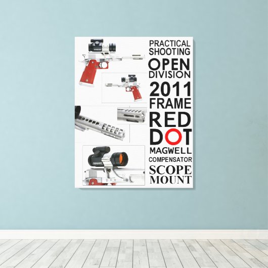 Open Pistool Canvas Afdruk (Insitu (Houten vloer))