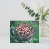 Open Plant Artichoke. Briefkaart (Staand voorkant)