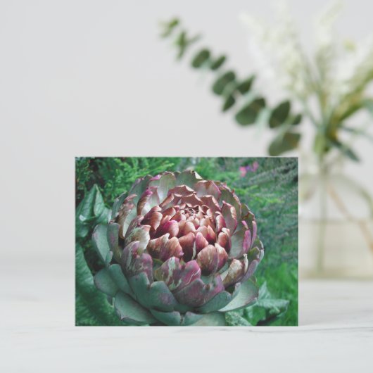 Open Plant Artichoke. Briefkaart (Staand voorkant)