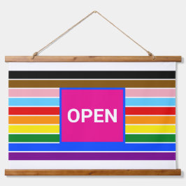 Open Pride Bondgenoot Rainbow Progress LGBT Hangend Wandkleed