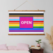 Open Pride Bondgenoot Rainbow Progress LGBT Hangend Wandkleed (Slaapkamer)