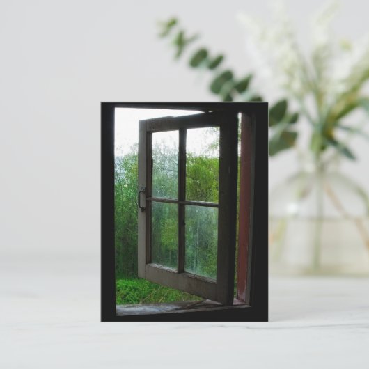 Open raam briefkaart (Staand voorkant)