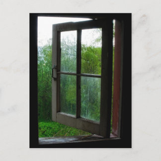 Open raam briefkaart