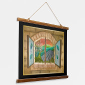 Open Raam Hangend Wandkleed (Gebogen)