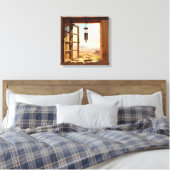 Open raam in de woestijn canvas afdruk (Insitu (Slaapkamer))