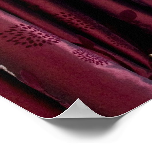 Open raam met uitzicht naar een sneeuwwinterscène poster (Hoek)