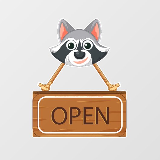 Open Raam Sticker (Vel)