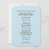 Open raam strand scène paradijs tropisch kaart (Achterkant)