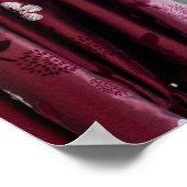 Open raam uitzicht op wilde bloemtuin poster (Hoek)