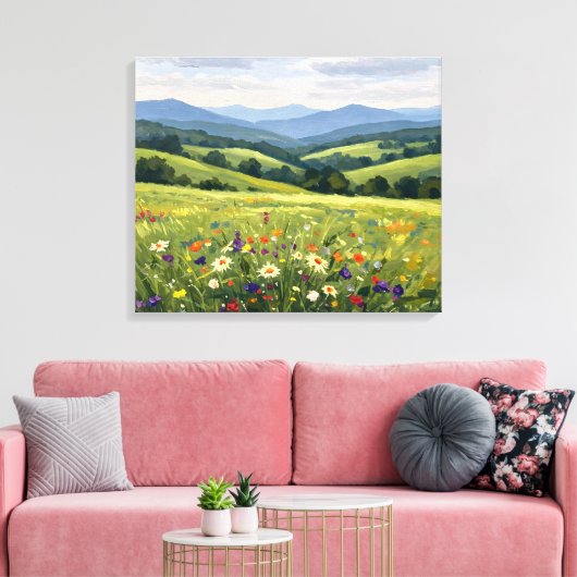 Open Range Prairies Canvas Afdruk (Insitu (Woonkamer))