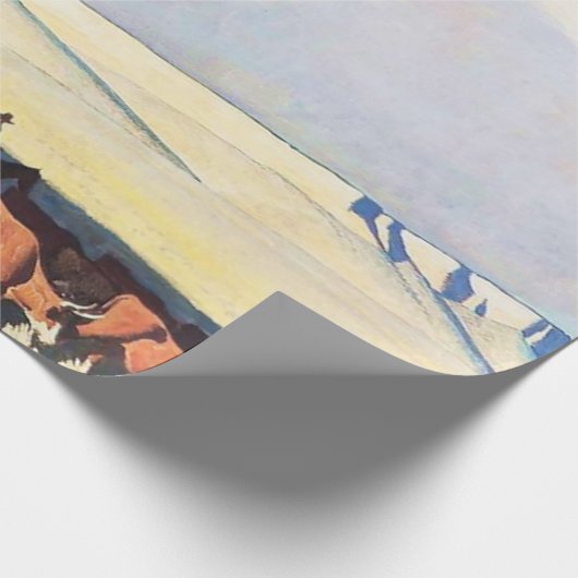 "Open Range" Westerne kunst van Maynard Dixon Cadeaupapier (Hoek)