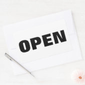 OPEN RECHTHOEKIGE STICKER (Envelop)