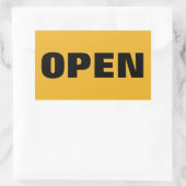 OPEN RECHTHOEKIGE STICKER (Tas)