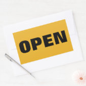 OPEN RECHTHOEKIGE STICKER (Envelop)