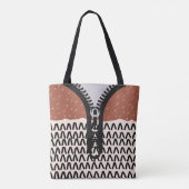 Open ritssluiting tote bag (Achterkant)