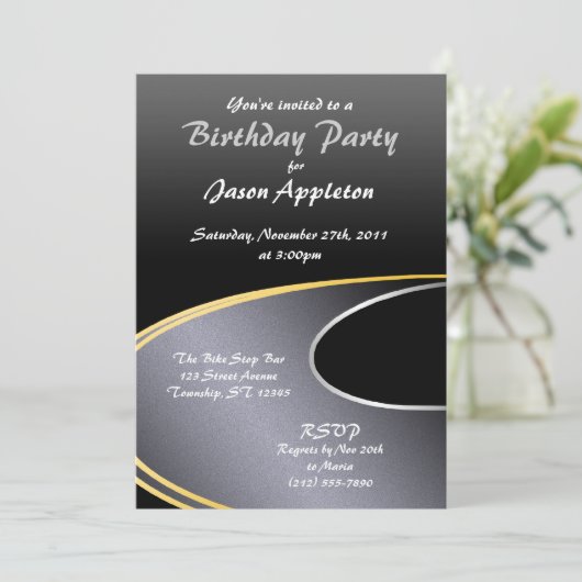 Open Road - Birthday Party Kaart (Staand voorkant)