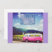 "Open Road" Briefkaart (Voorkant / Achterkant)