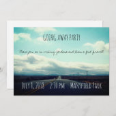 Open Road Going Away Party Invitation Kaart (Voorkant / Achterkant)