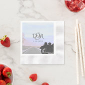 Open Road Motorcycle Weddenschappen Receptie Cockt Servet (Insitu)