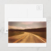 Open Road Nostalgisch Briefkaart Afbeelding (Voorkant / Achterkant)