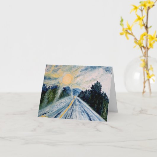 Open Road Notecards Kaart (Gele Bloem)