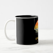 Open road retro adventure Coffee Mugs Tweekleurige Koffiemok (Links)