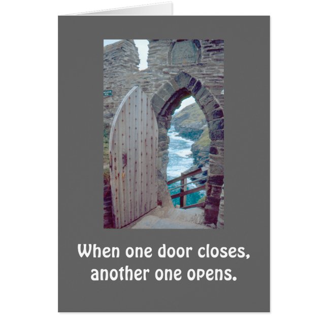 Open rustieke deur "Wanneer een deur sluit" (Voorkant)