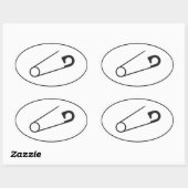 Open Safety Pin Stickers | Auto stickers | PSN (Vel)