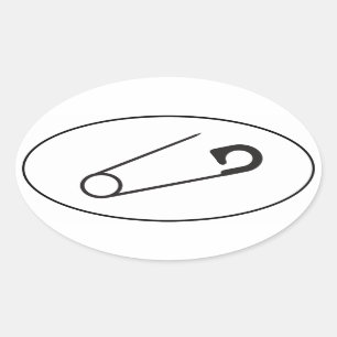 Open Safety Pin Stickers   Auto stickers   PSN