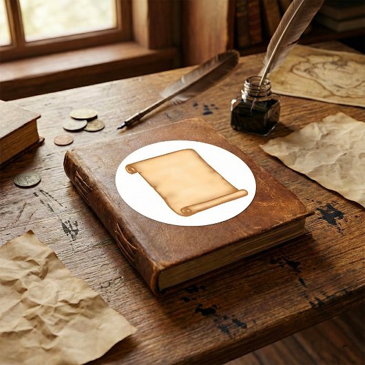 Open Scroll Stickers