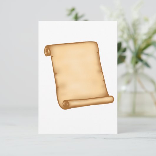 Open Scroll-uitnodigingen Kaart (Staand voorkant)