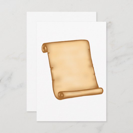 Open Scroll-uitnodigingen Kaart (Voorkant / Achterkant)