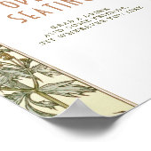 Open Seating Sign Art Nouveau door Mucha Poster (Hoek)