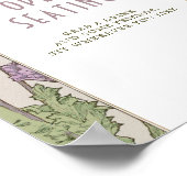 Open Seating Sign  Art Nouveau door Mucha Poster (Hoek)