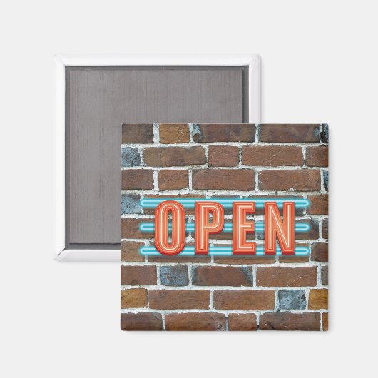 OPEN SIGN MAGNEET (Voorkant / Achterkant)