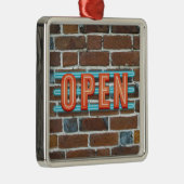 OPEN SIGN METALEN ORNAMENT (Rechts)