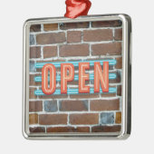 OPEN SIGN METALEN ORNAMENT (Links)