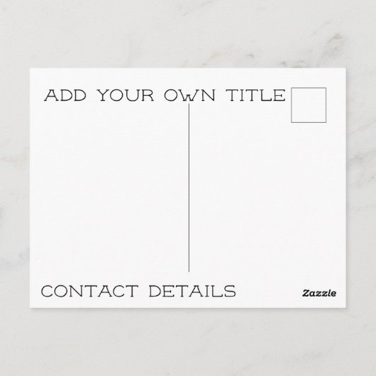 Open Skies in beweging Briefkaart (Achterkant)