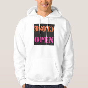 OPEN SLUITEN OP ZWART HOODIE