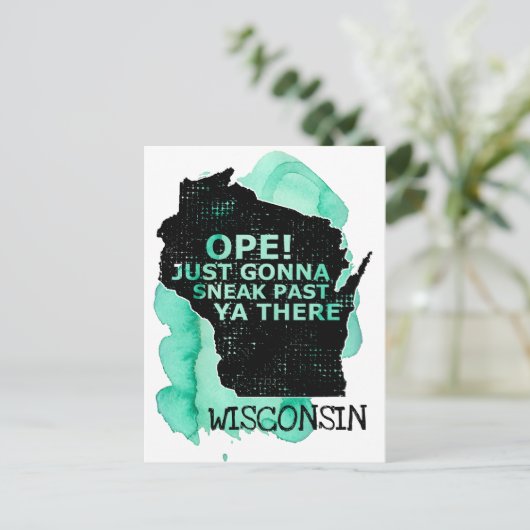 Open Sneak verleden Ya daar de Groene Citaat van d Briefkaart (Staand voorkant)