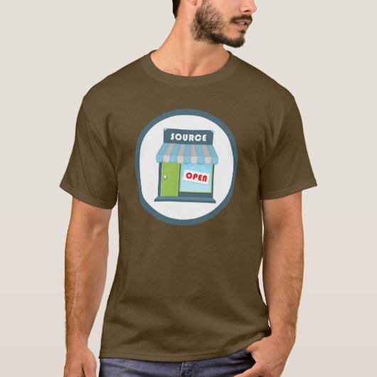 Open Source Badge T-shirt (Voorkant)
