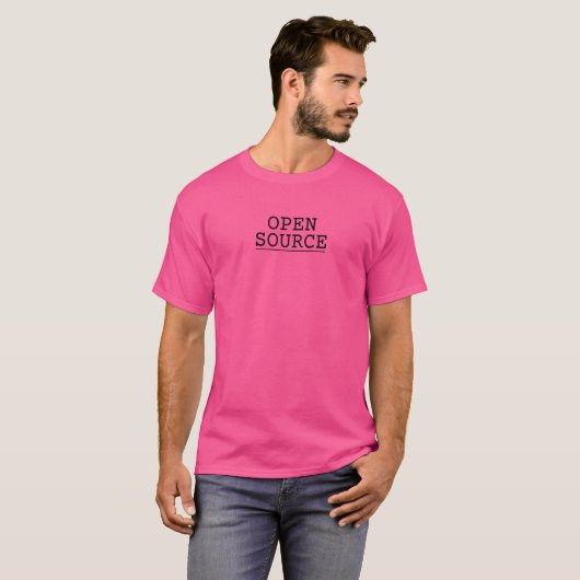 Open Source Coder Dev Programmer T-shirt (Voorkant volledig)
