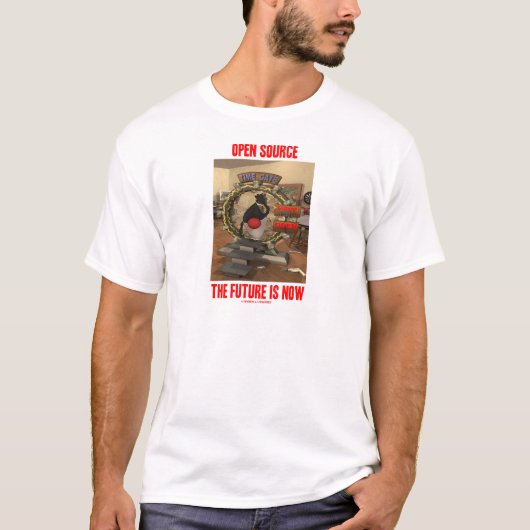 Open source De toekomst is nu (Duke) T-shirt (Voorkant)