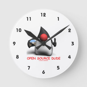 Open Source Dude (softwareontwikkelaar Duke) Ronde Klok